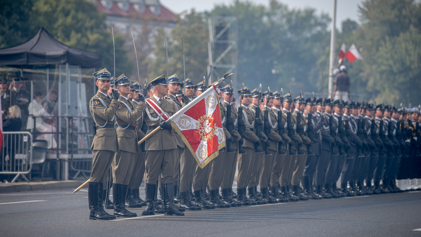 A large-scale parade dedicated to the Day of the Polish Army took place in Poland