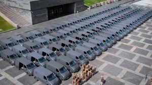 Border guards received 100 vans from MK Foundation