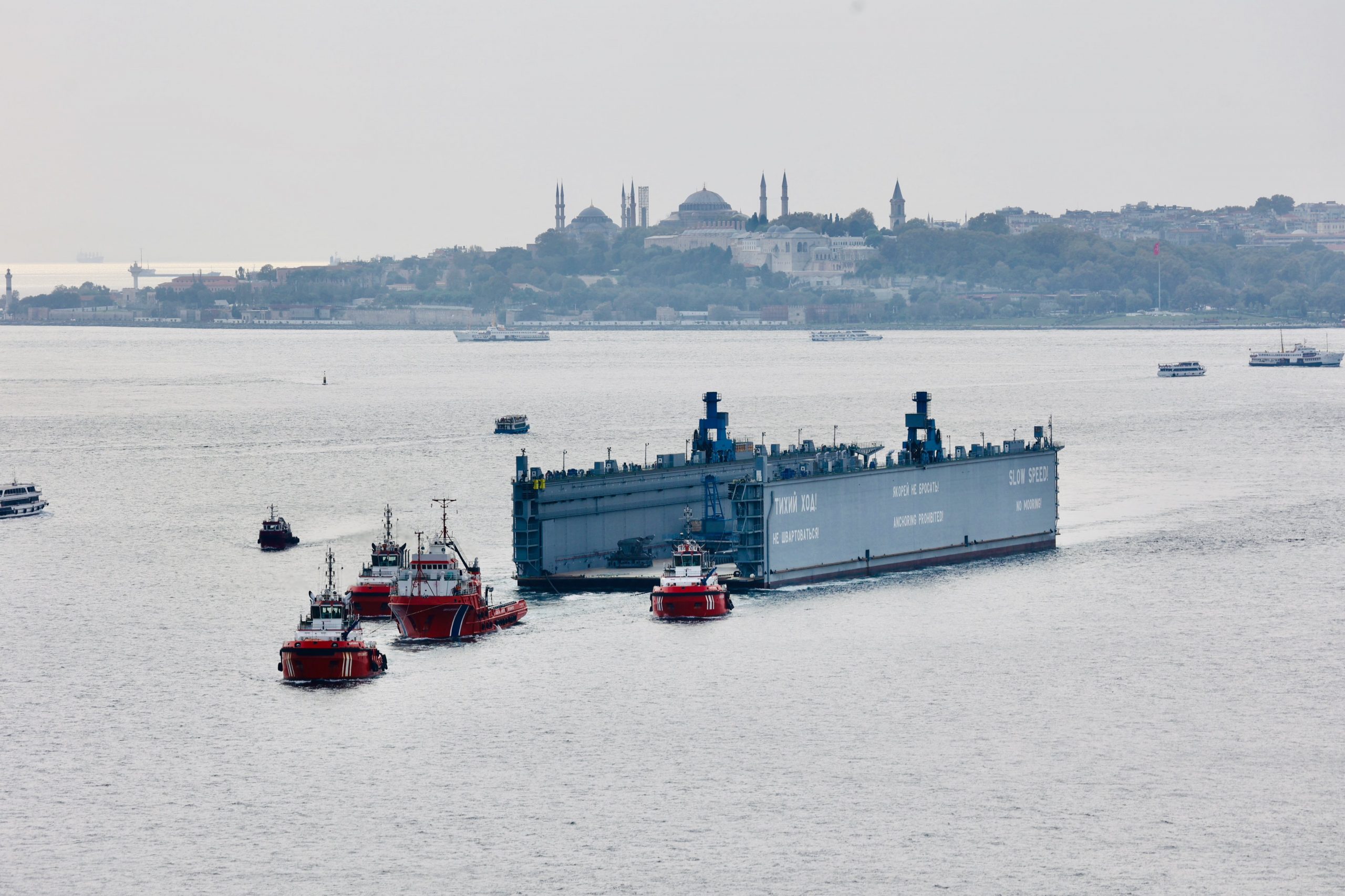 Turkey is transporting a ship for Russia through the Black Sea