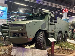 Titus-based Heron mobile command post vehicle presented in Poland