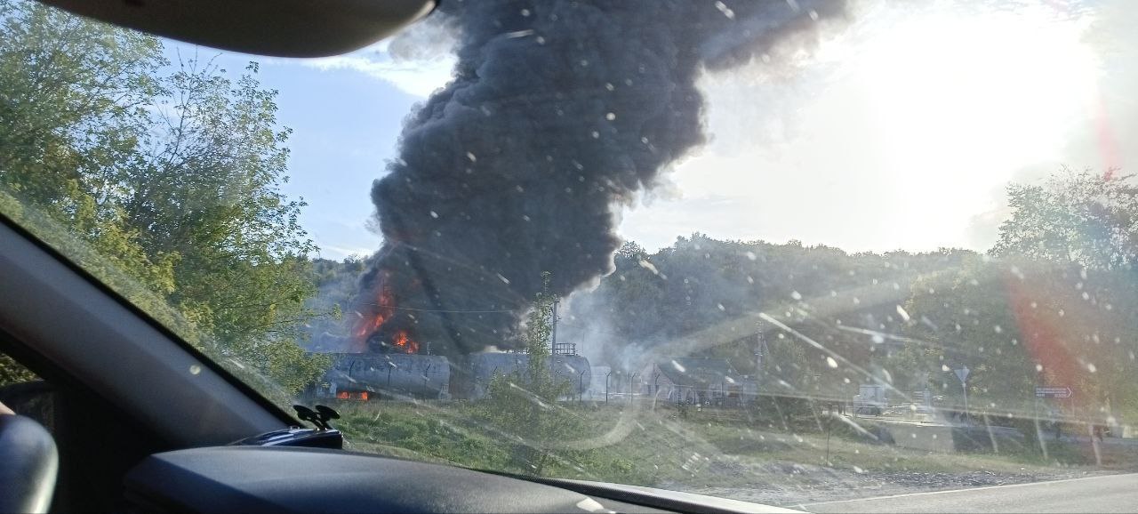 Drones attacked a fuel storage site in the Belgorod region