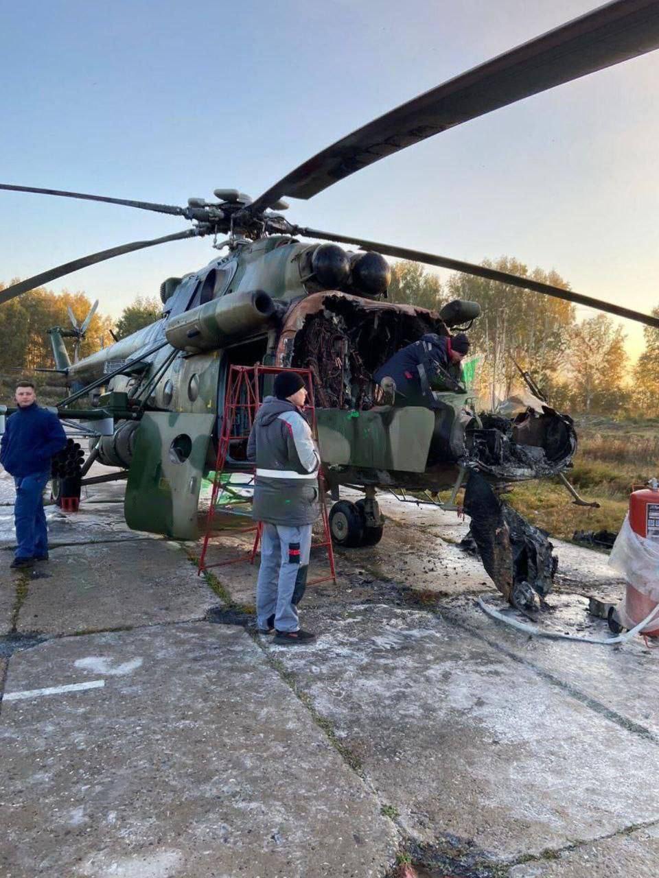 В Омську школярі підпалили військовий Ми-8