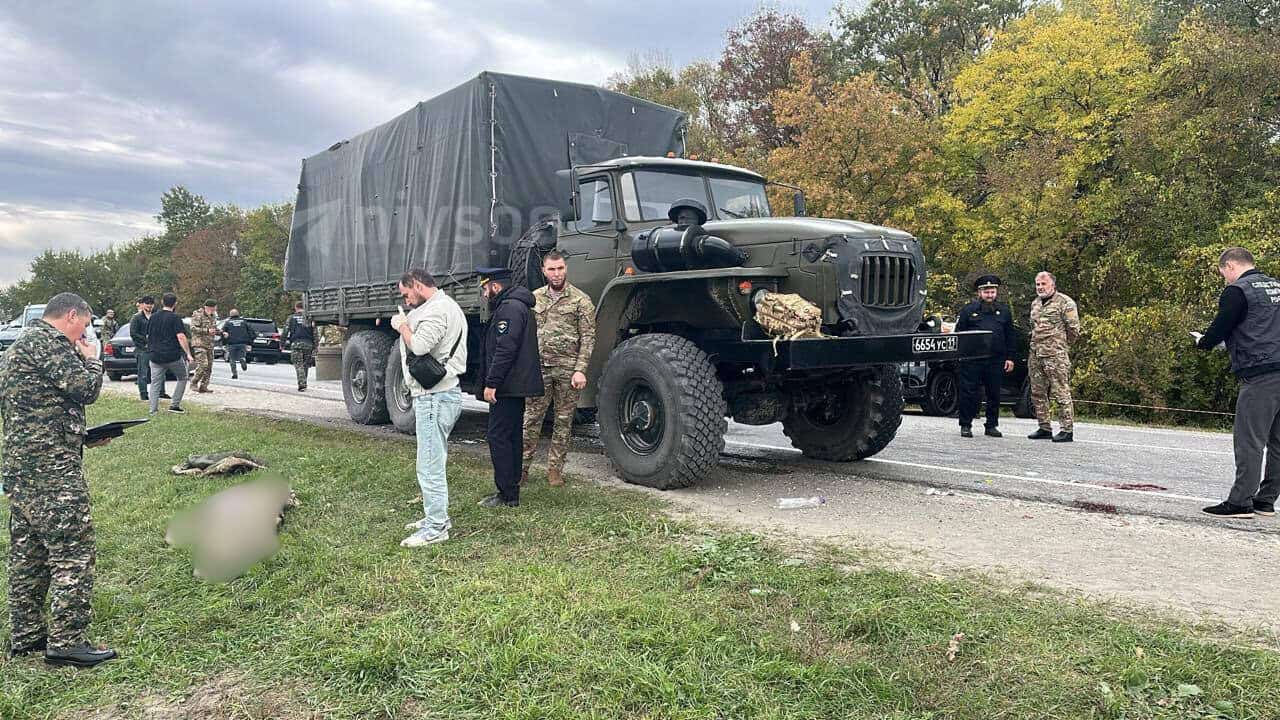 В Ічкерії, біля Грозного, розстріляли вантажівку Росгвардії