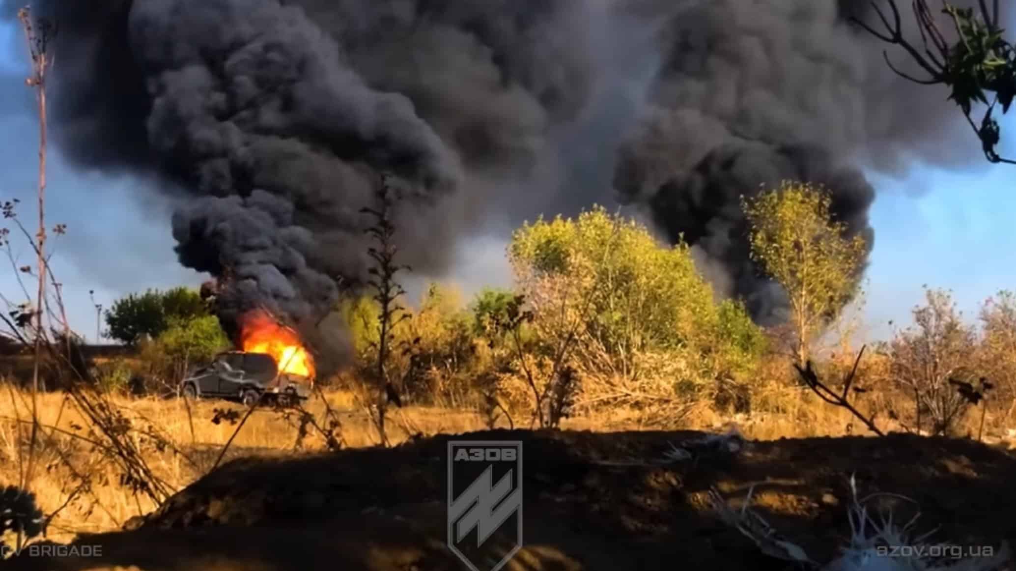 “Азовці” знищили бронетехніку і піхоту окупантів біля Нью-Йорку