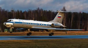 Tu-134 military plane burned in Russia