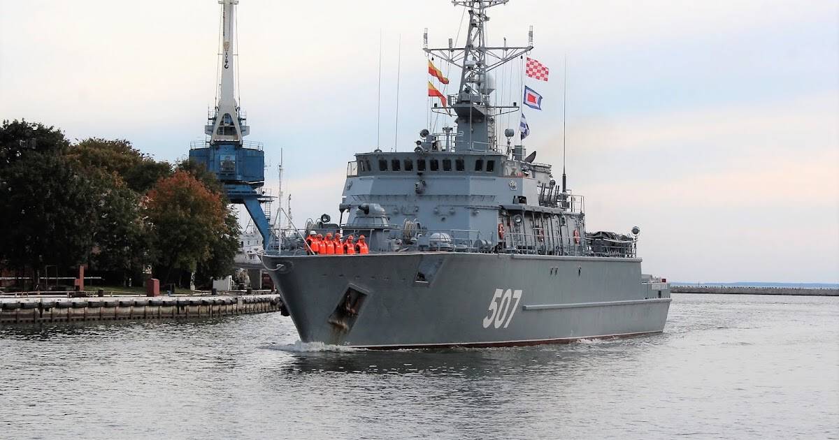 DIU servicemen disable a minesweeper of the Russian Baltic Fleet