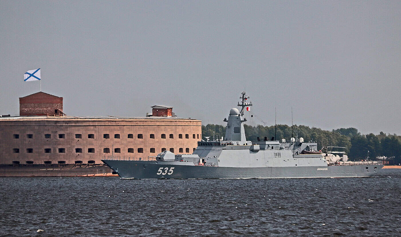 Russia deployed a corvette to monitor a Chinese vessel that damaged cables in the Baltic Sea