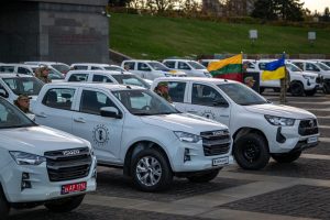 Lithuania transferred pickup trucks and mine detectors to Ukraine