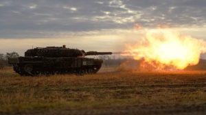 Leopard 2 з 33 бригади обстріляв позиції росіян на Донеччині 