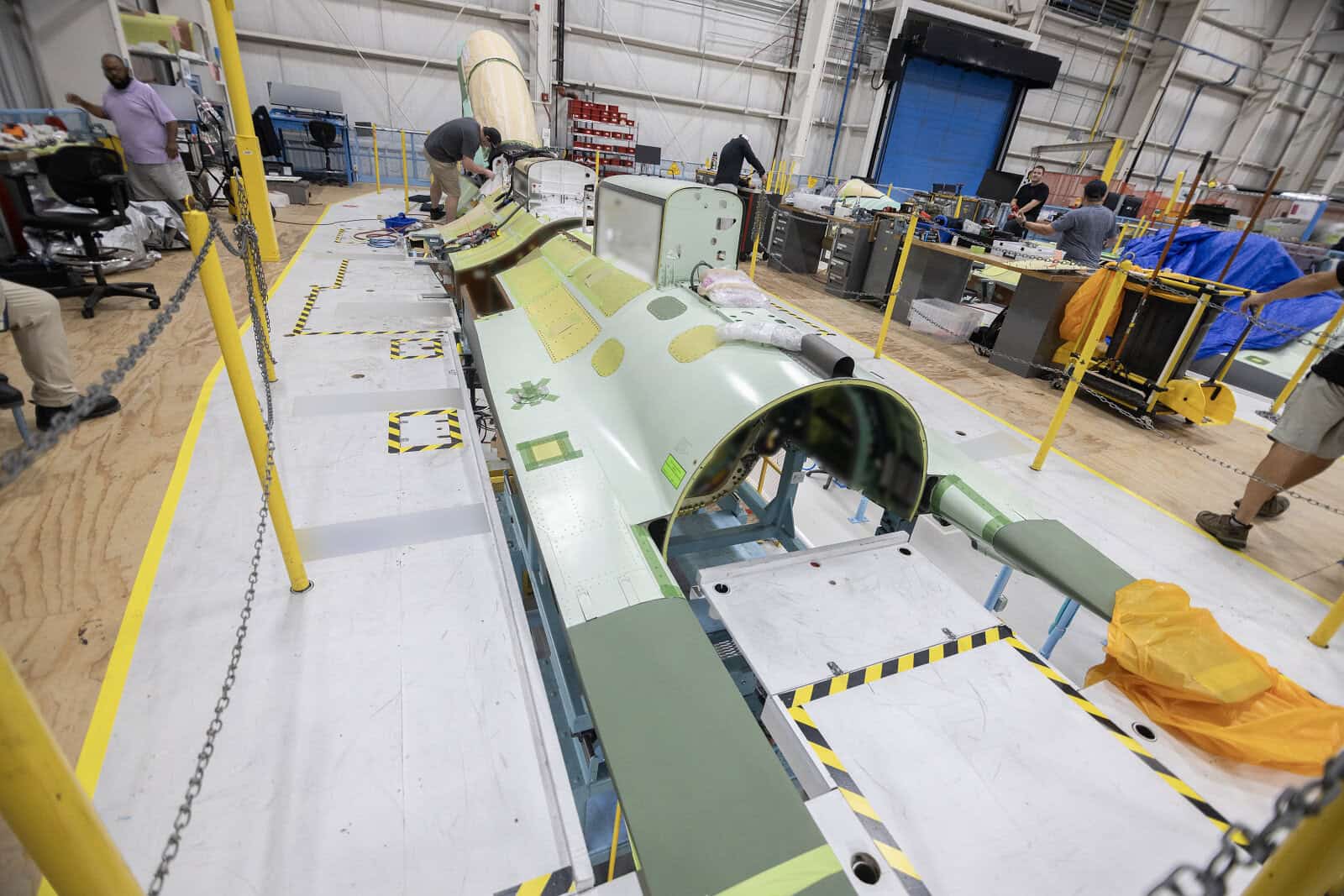 PZL Mielec Installs First F-16 Fuselage Section on Upcoming Aircraft