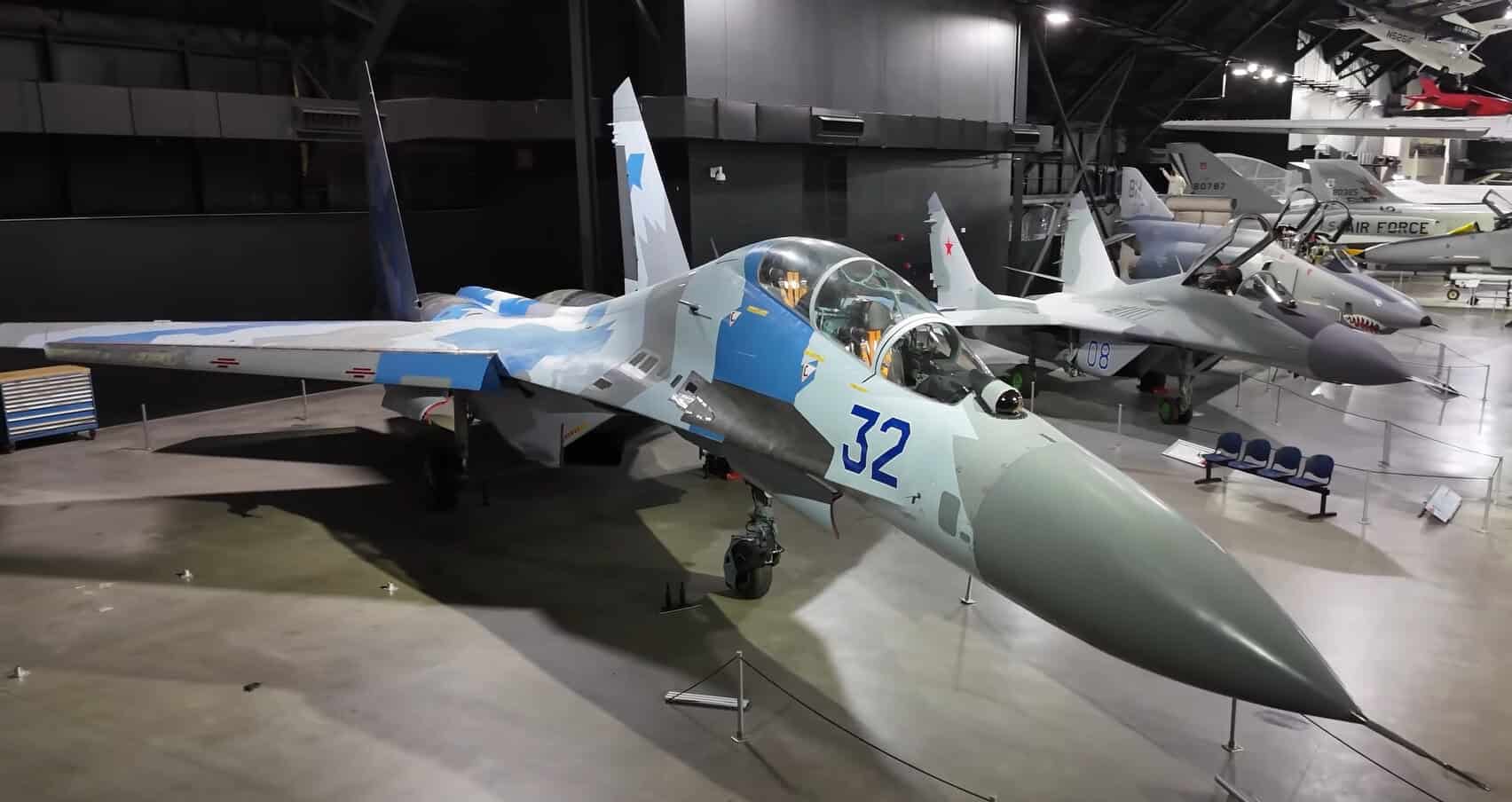 Ukrainian Su-27UB Aircraft Now Exhibited at the National Museum of the U.S. Air Force