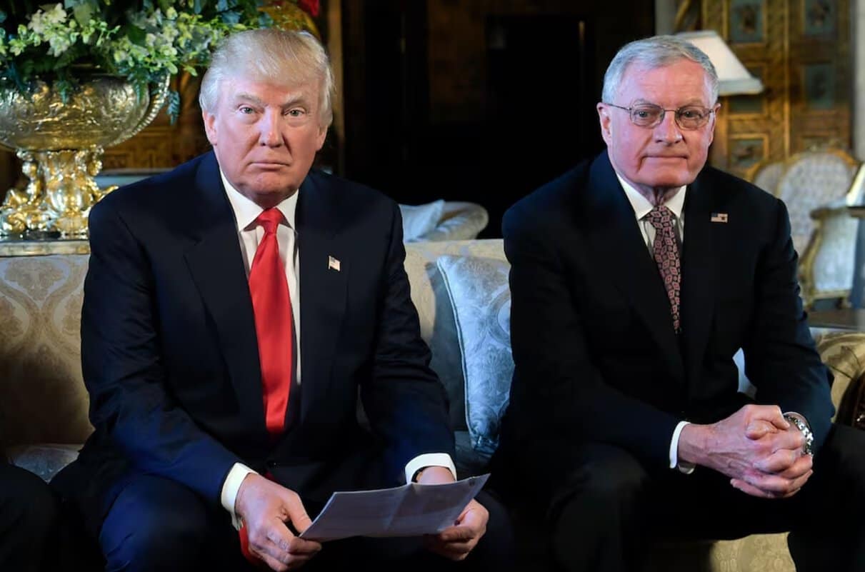 Donald Trump and Keith Kellogg. Source: www.wsls.com