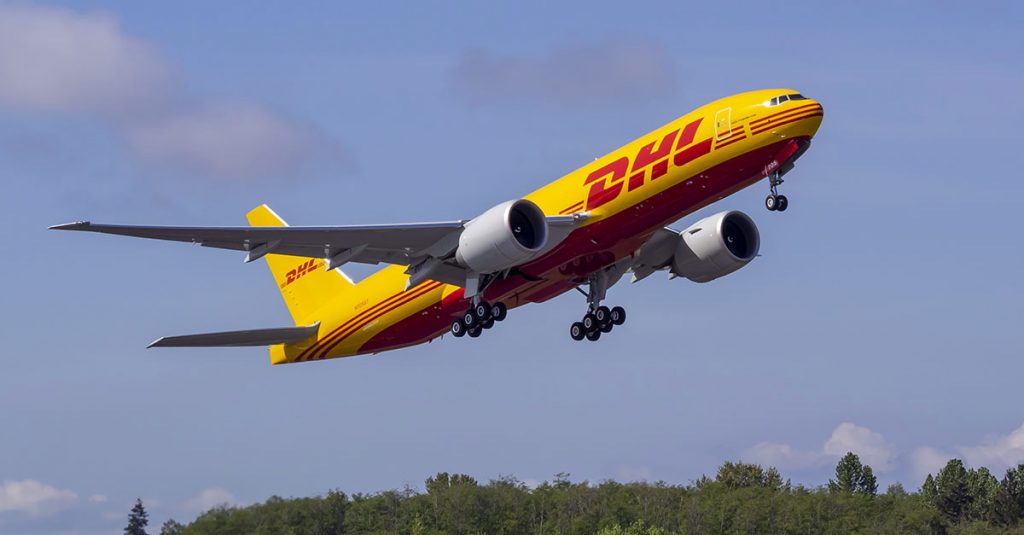 Ілюстративне фото літака компанії DHL
