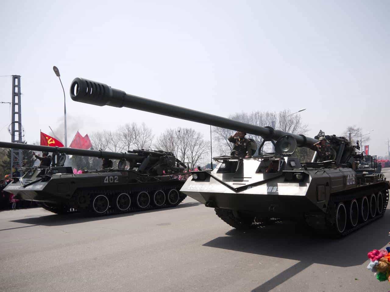 North Korean M1989 Koksan long-range artillery systems spotted in Russia