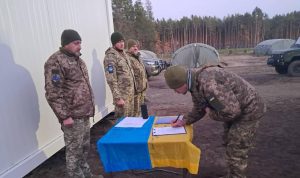 Ukrainian Legion volunteers take military oath in Poland