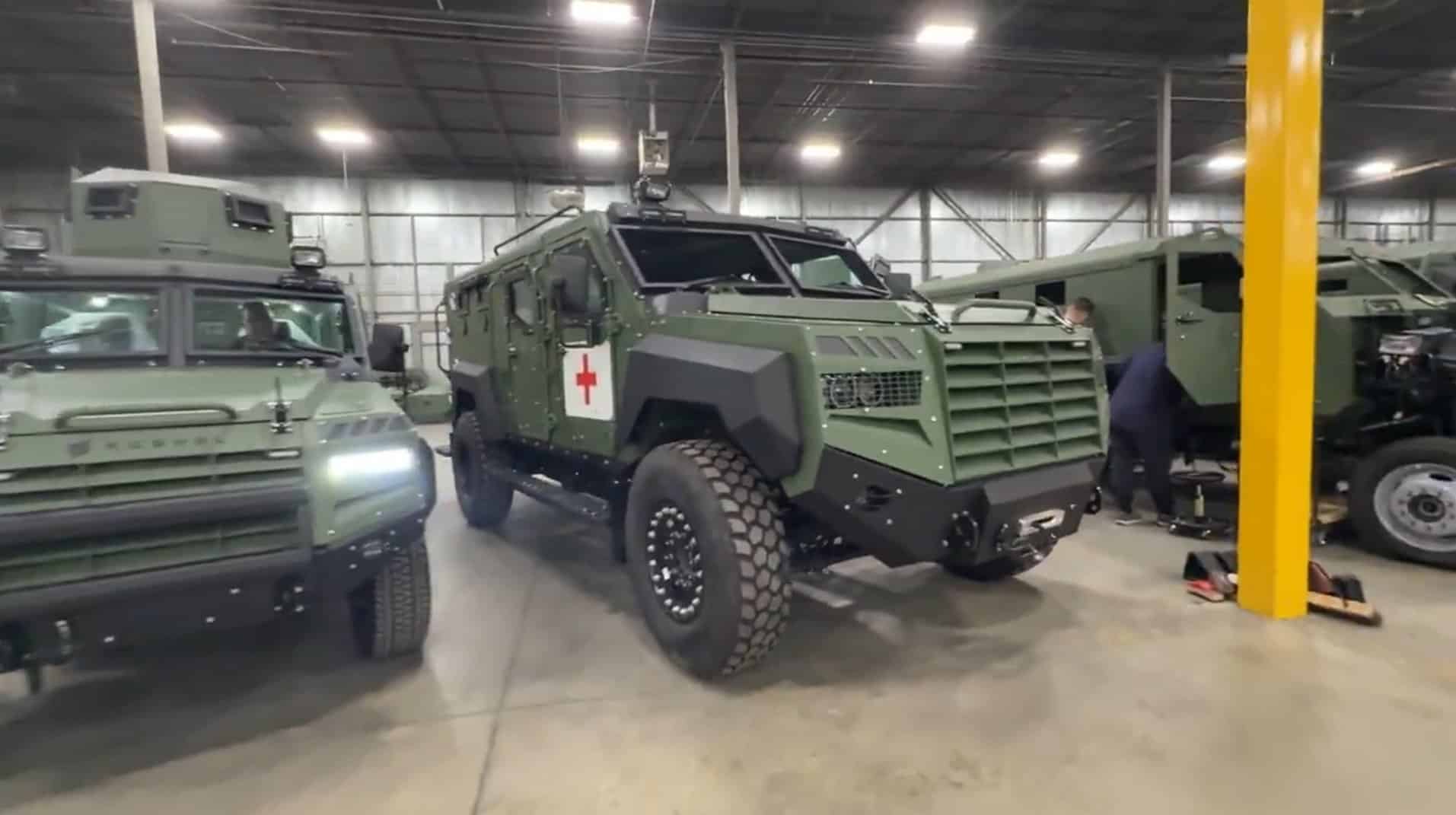 Roshel presents an ambulance version of the Senator armored vehicle