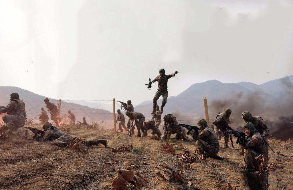 Військові КНДР під час навчань. Джерело: KCNA