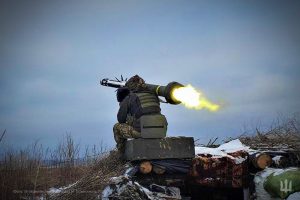 Marines destroy Russian soldiers near the village of Zelenyi Shliakh in the Kursk region