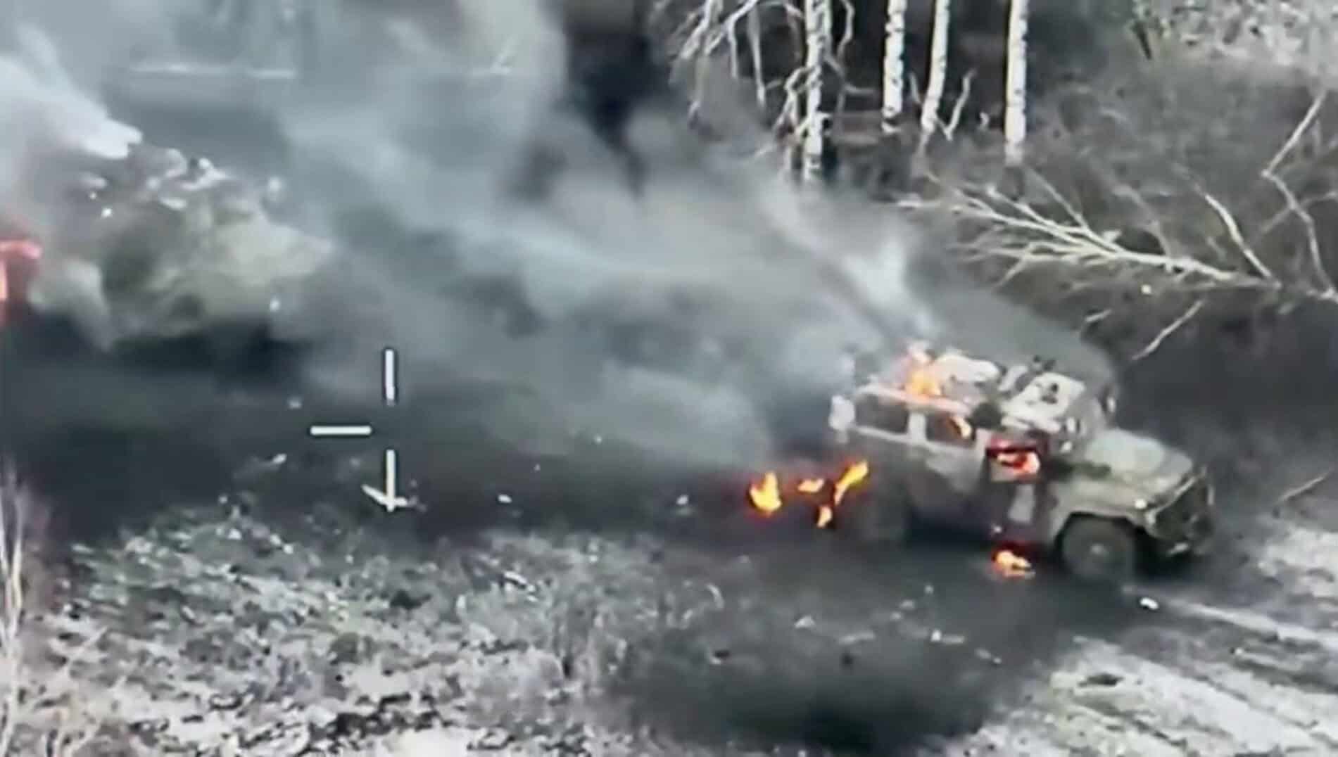 225th Battalion torches Russian Tigers in the Kursk region