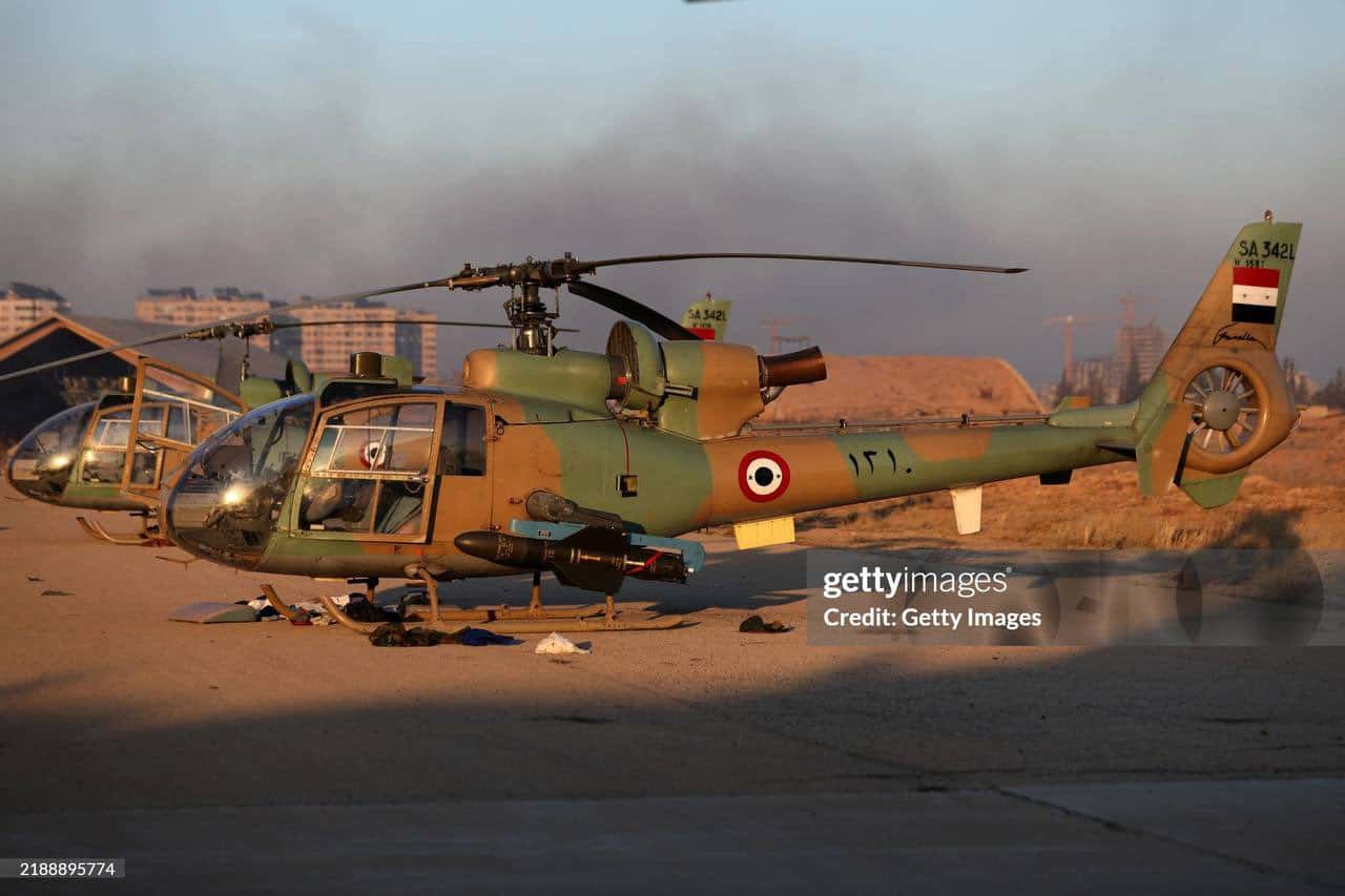 Syrian rebels seize SA342 Gazelle helicopters with anti-tank missiles