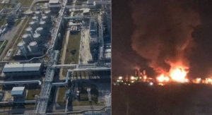 Drones Strike Novoshakhtinsk Oil Refinery, Triggering Fire