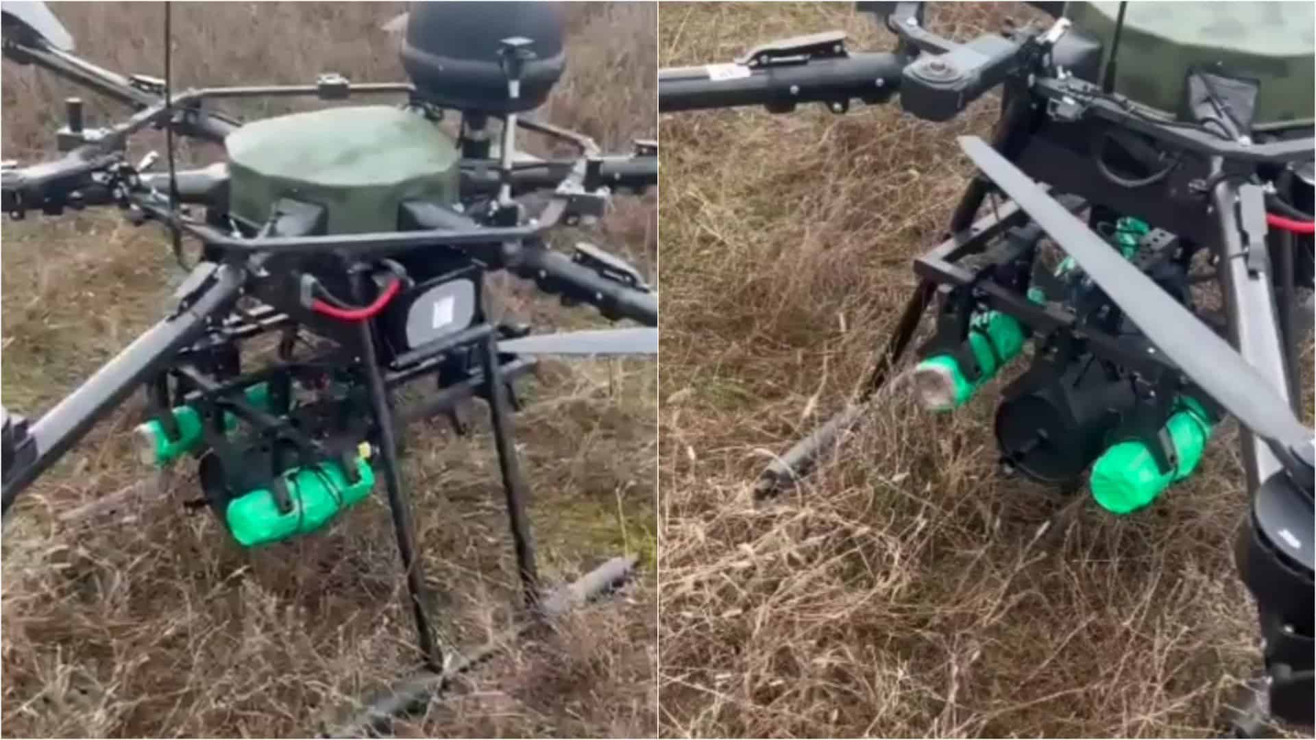 Ukraine Tests Hexacopter Bomber with Fiber-Optic Guidance