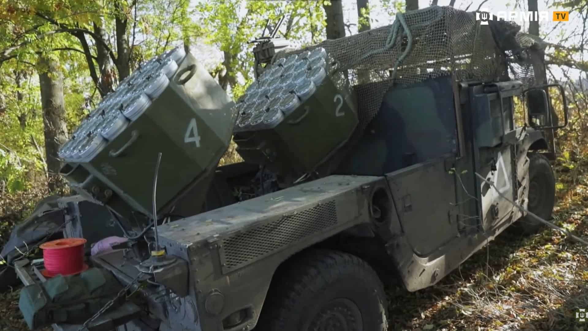 Ukraine Modifies HMMWV into a Mine Layer