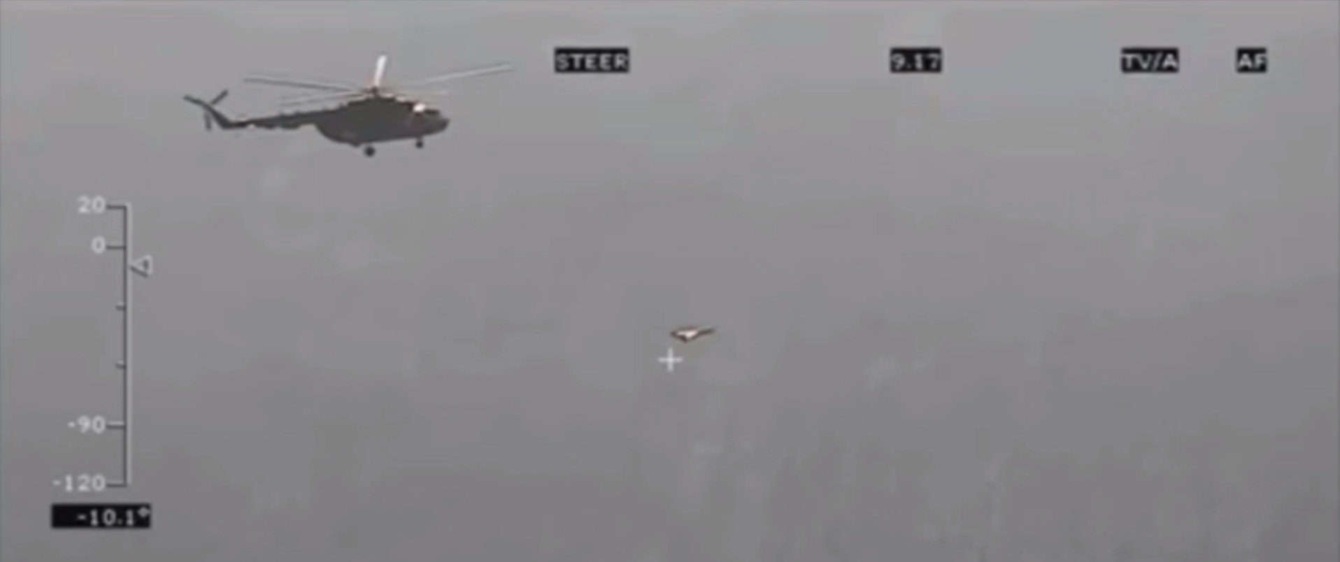 Ukrainian Mi-8 shoots down Russian Shahed-136