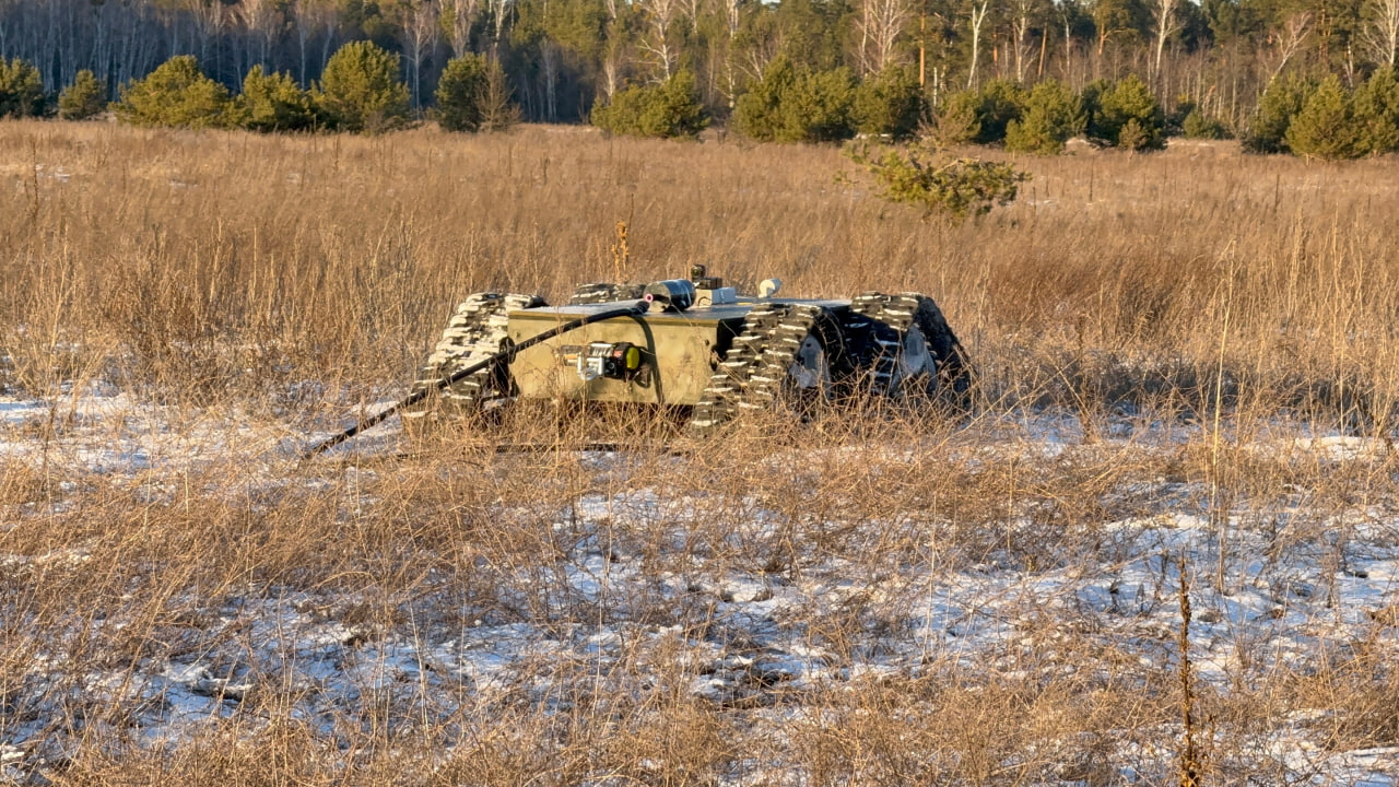 Ukrainian Ground Drones Gain Jamming-Resistant Fiber-Optic Control