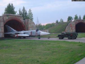 Russians start building shelters at the Primorsko-Akhtarsk air base