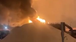 LNG storage facility catches fire in Kazan after UAV attack