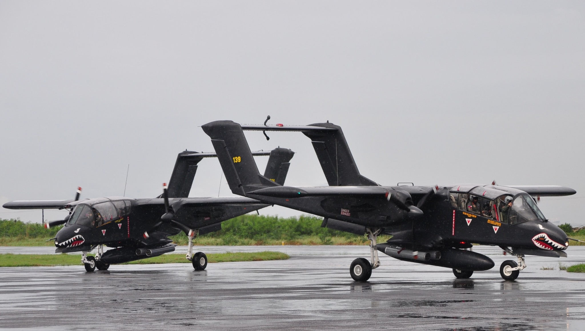 Philippines Decommissioned AH-1S Cobra and OV-10 Bronco