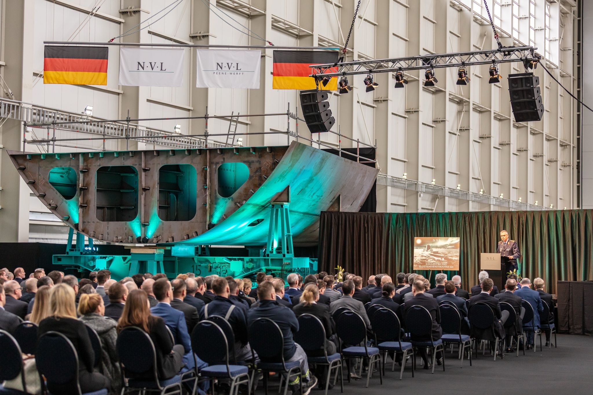 Keel laying of the lead ship of the Type 424 project. Photo credits: NV