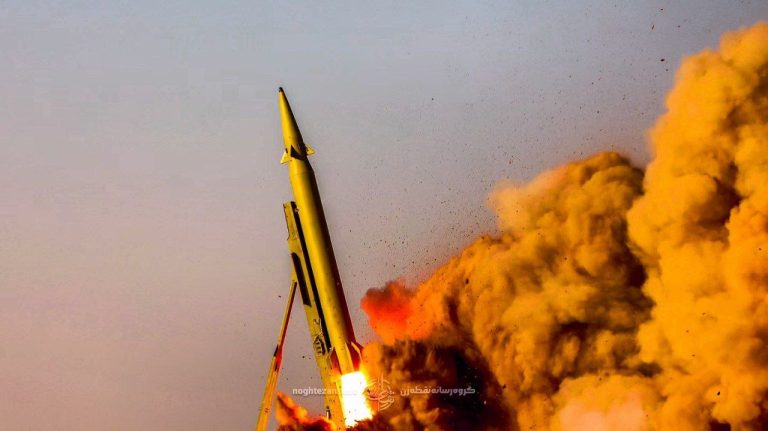 Launch of Iranian Haj Qasem ballistic missiles, March 2024