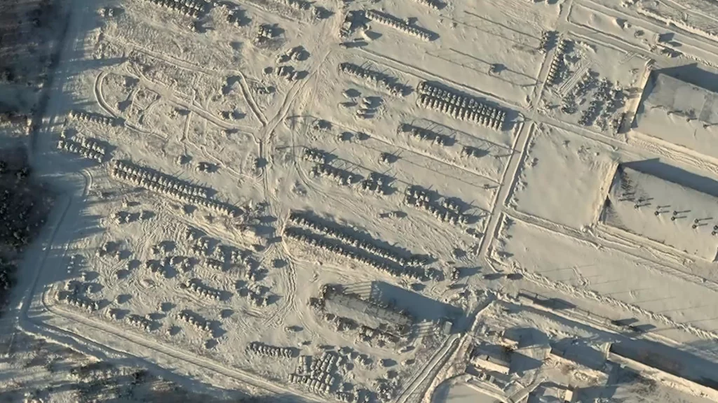 Супутниковий знімок 2544 бази зберігання. Зима 2025 року. Фото Resurgam та Військовий Віщун