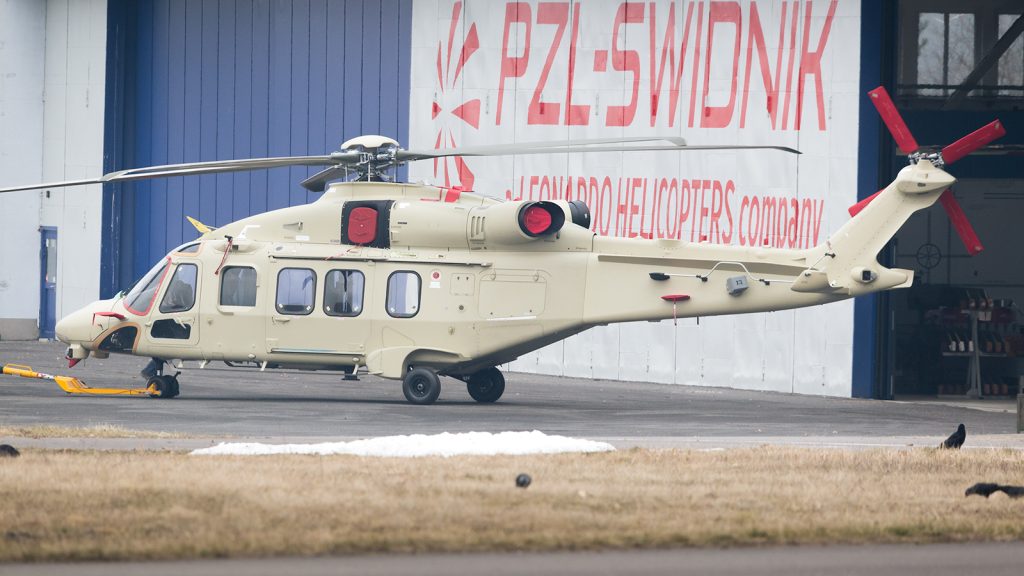 Перший гелікоптер AW149 виготовлений на підприємстві PZL Świdnik. Фото: Wiktor Sawicki