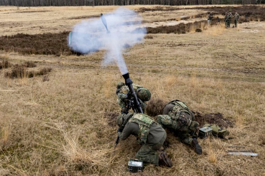 Міномет 81-мм та міни армії Нідерландів. Березень 2025. Джерело: Міноборони Нідерландів
