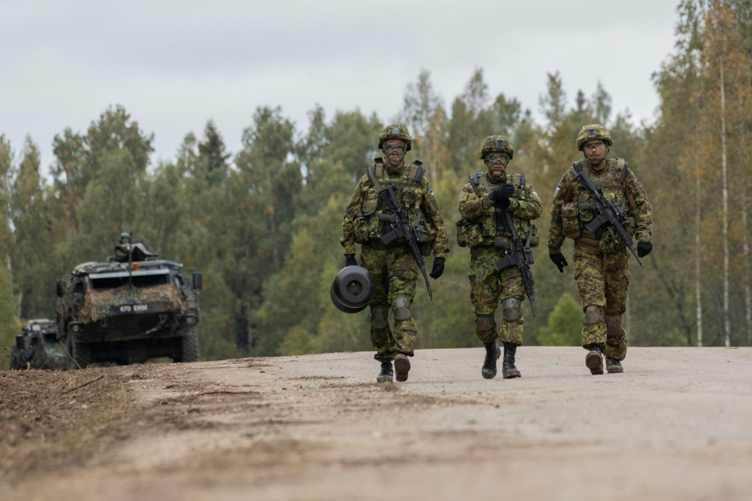 Estonian soldiers at the Sirgala military training ground. Photo credits: Ministry of Defence of Estonia