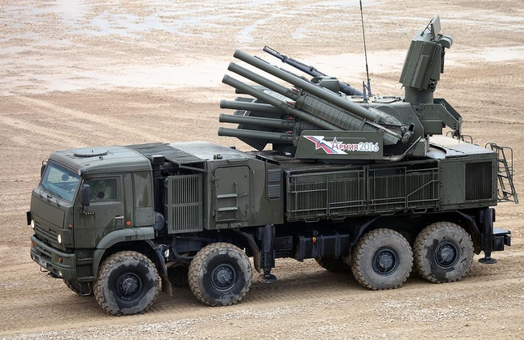 72V6 of 96K6 Pantsir-S1 anti-aircraft missile system on the KAMAZ-6560 chassis. 2016. Russia. Photo: Vitaly V. Kuzmin