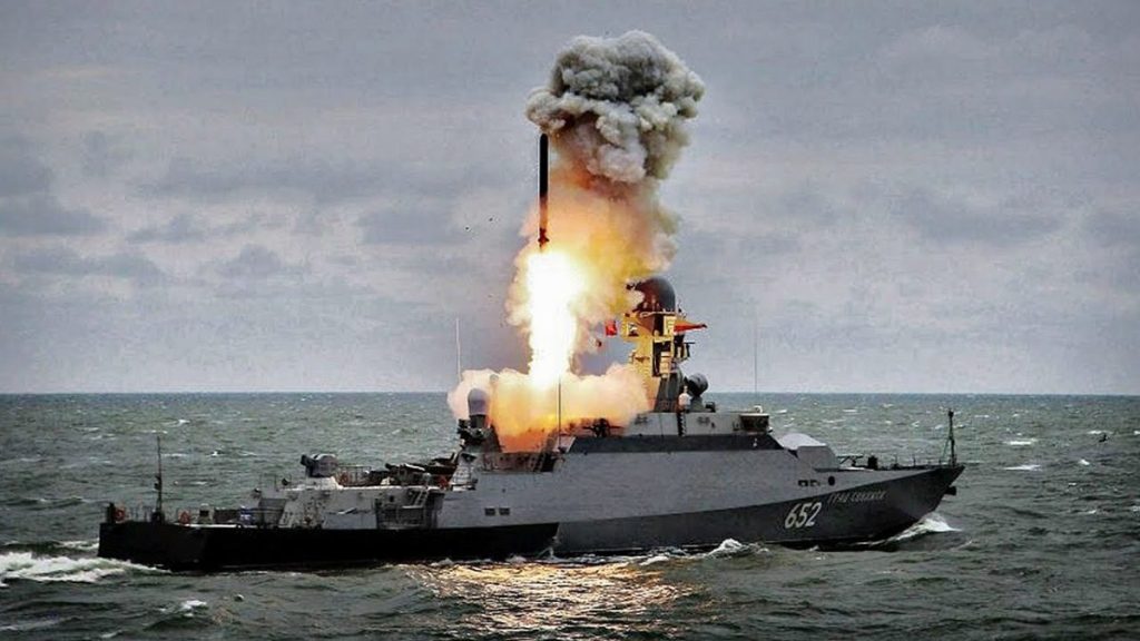 Launch of a Kalibr cruise missile. Photo: open sources