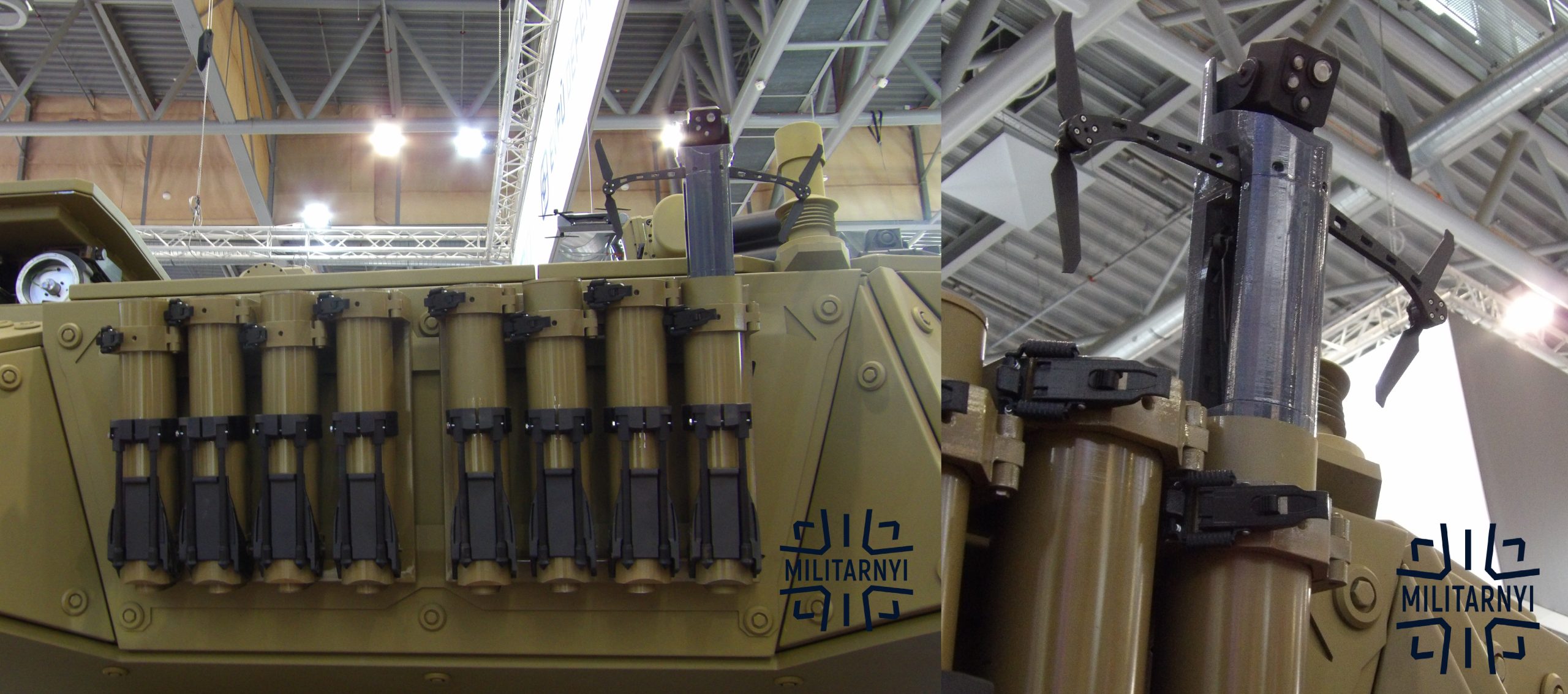 SPEAR drone launcher on the Turra 30 V10 combat module. Photo credits: Militarnyi