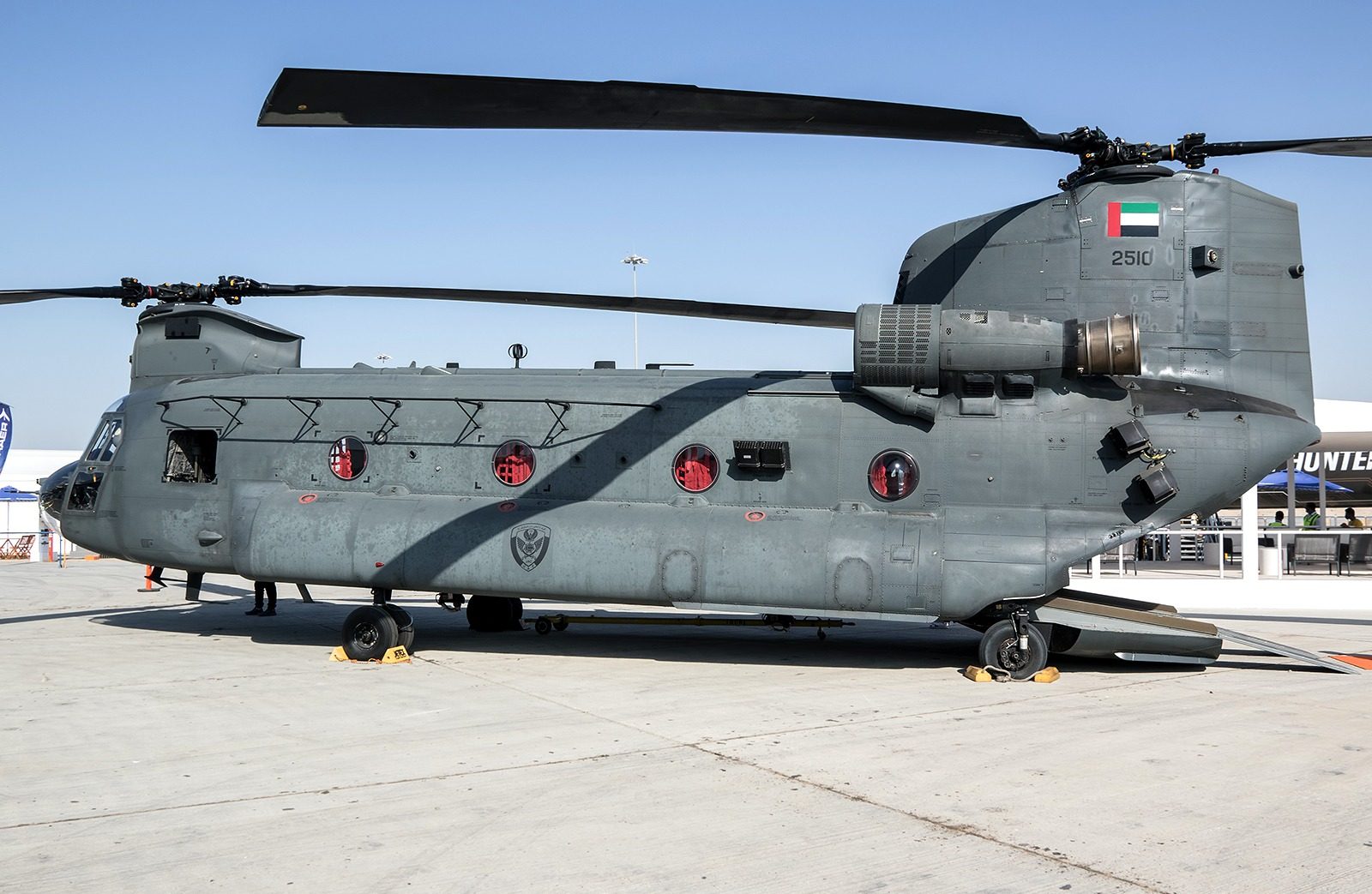 CH-47F Chinook transport helicopter, November 2021. Photo credits: Charles Cunliffe