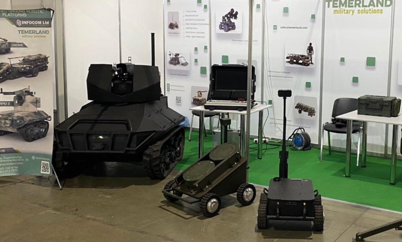 Ukrainian ground drones developed by Temerland. Photo credits: Temerland
