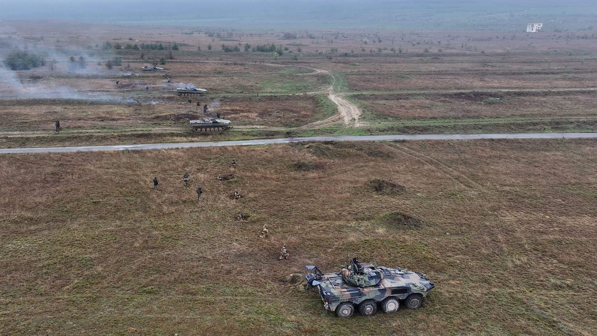 Italian Freccia and Bulgarian BMP-1 at NATO exercises, April 20, 2025