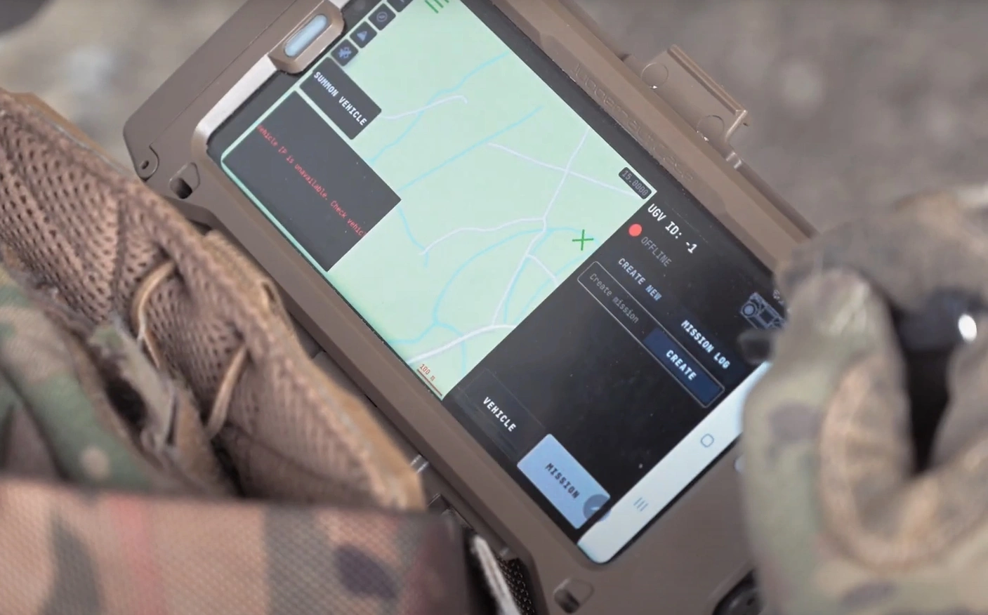 HORNET ground drone control panel. Photo credits: LPP Holding