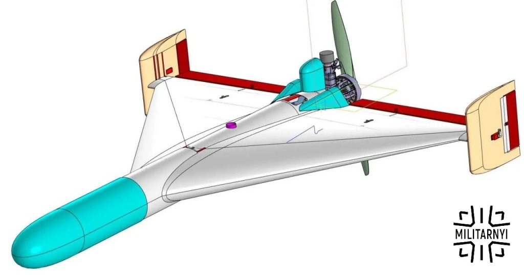 Графічна схема безпілотника «Батяр». Фото: DeepStrikeTech