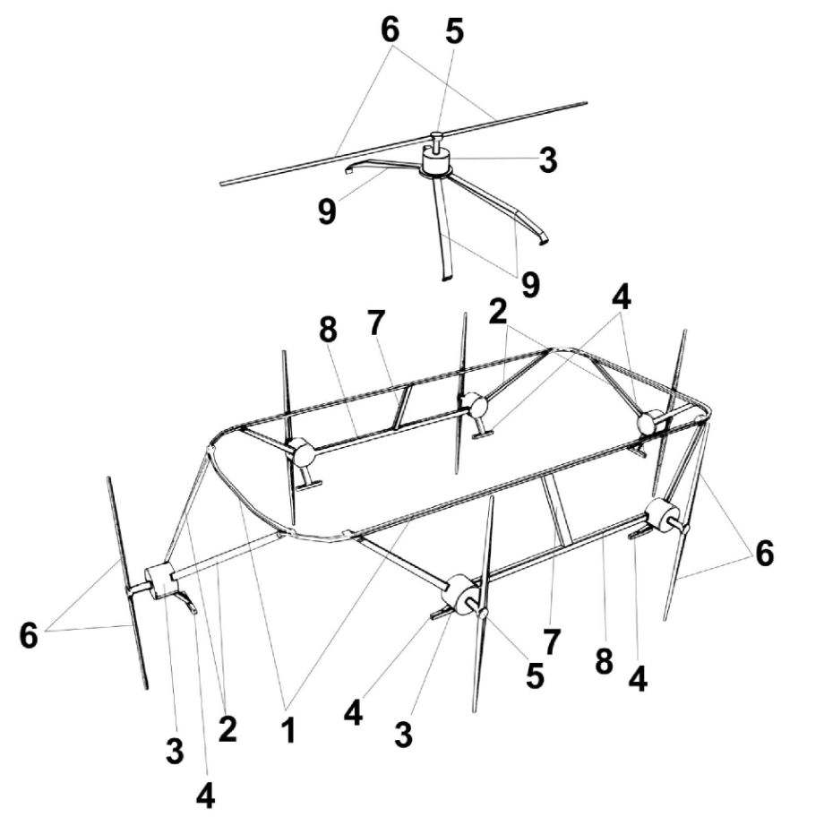 Schematic diagram of the anti-drone system for the UAZ-452 ‘Bukhanka’