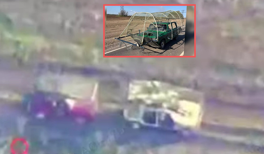 Автомобілі російських штурмовиків. Фото: 10 ОГШБр