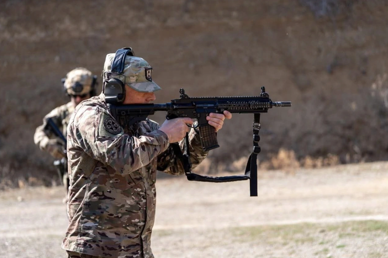 Турецька штурмова гвинтівка MPT-55 на озброєнні армії Грузії. 2025 рік. Грузія. Джерело: @SavunmaTR