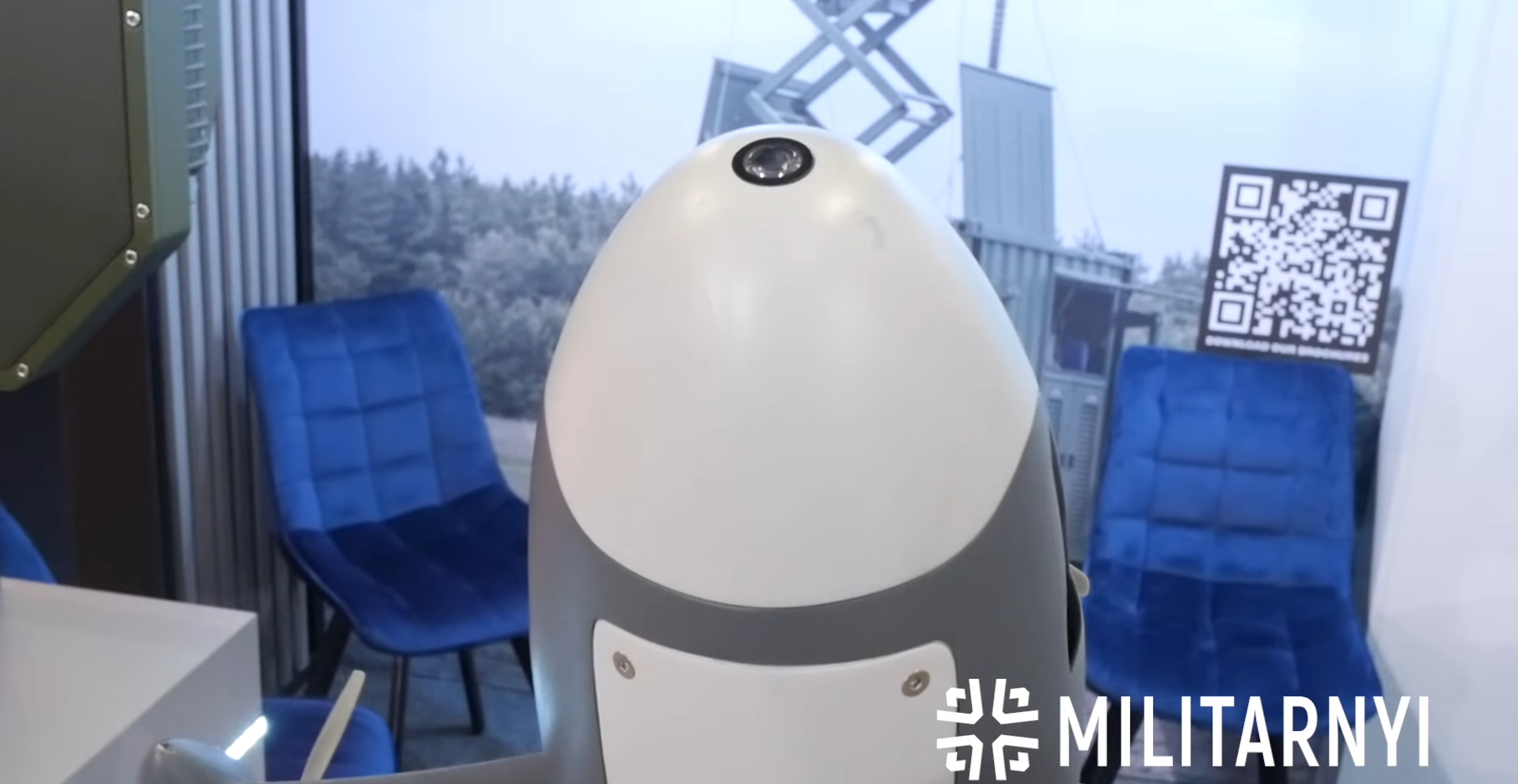 The optical guidance channel camera of the APS interceptor drone. Photo credits: Militarnyi.